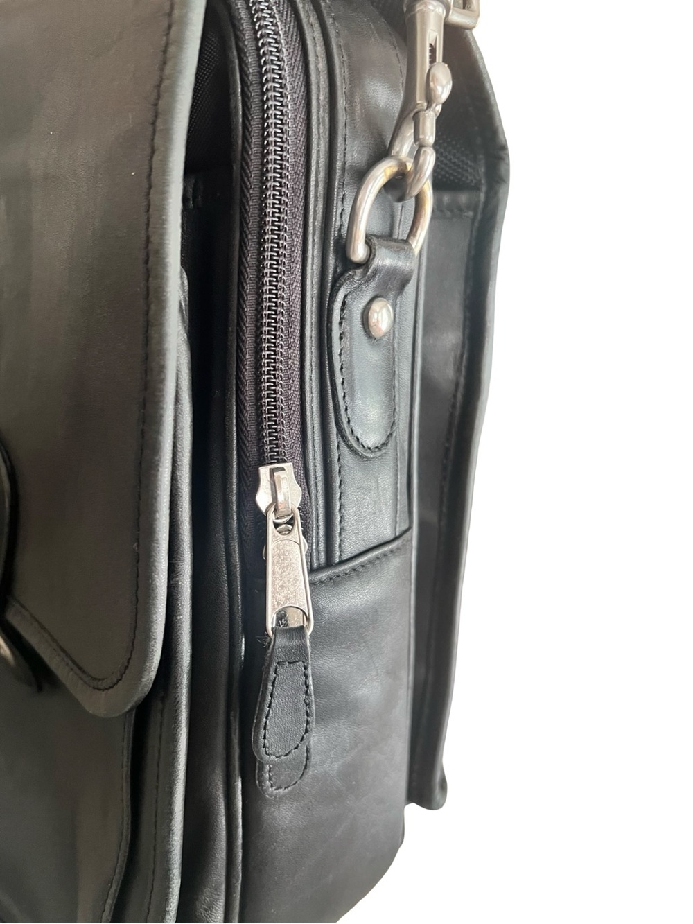 Coach Organizer Brief - Y2K Vintage Black Leather Briefcase - Picture 12 of 16